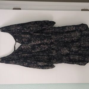 Denim Supply Ralph Lauren cottage core floral peasant boho mini dress